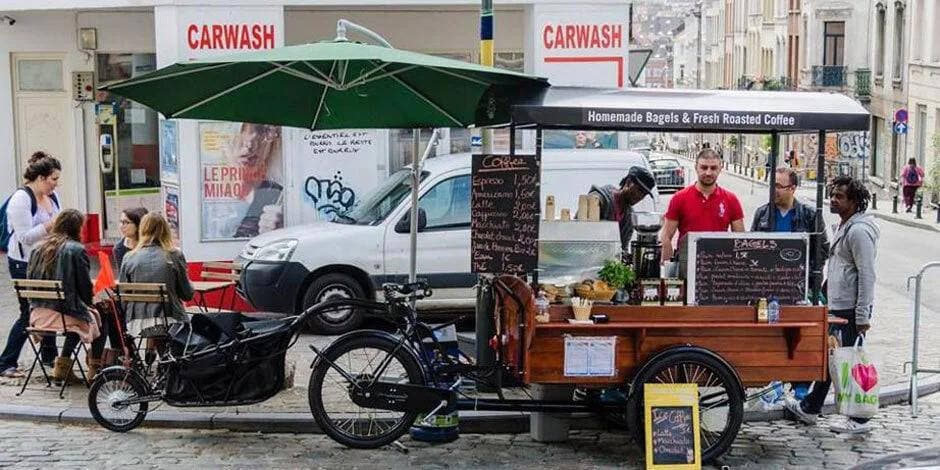 Le food bike, nos débuts